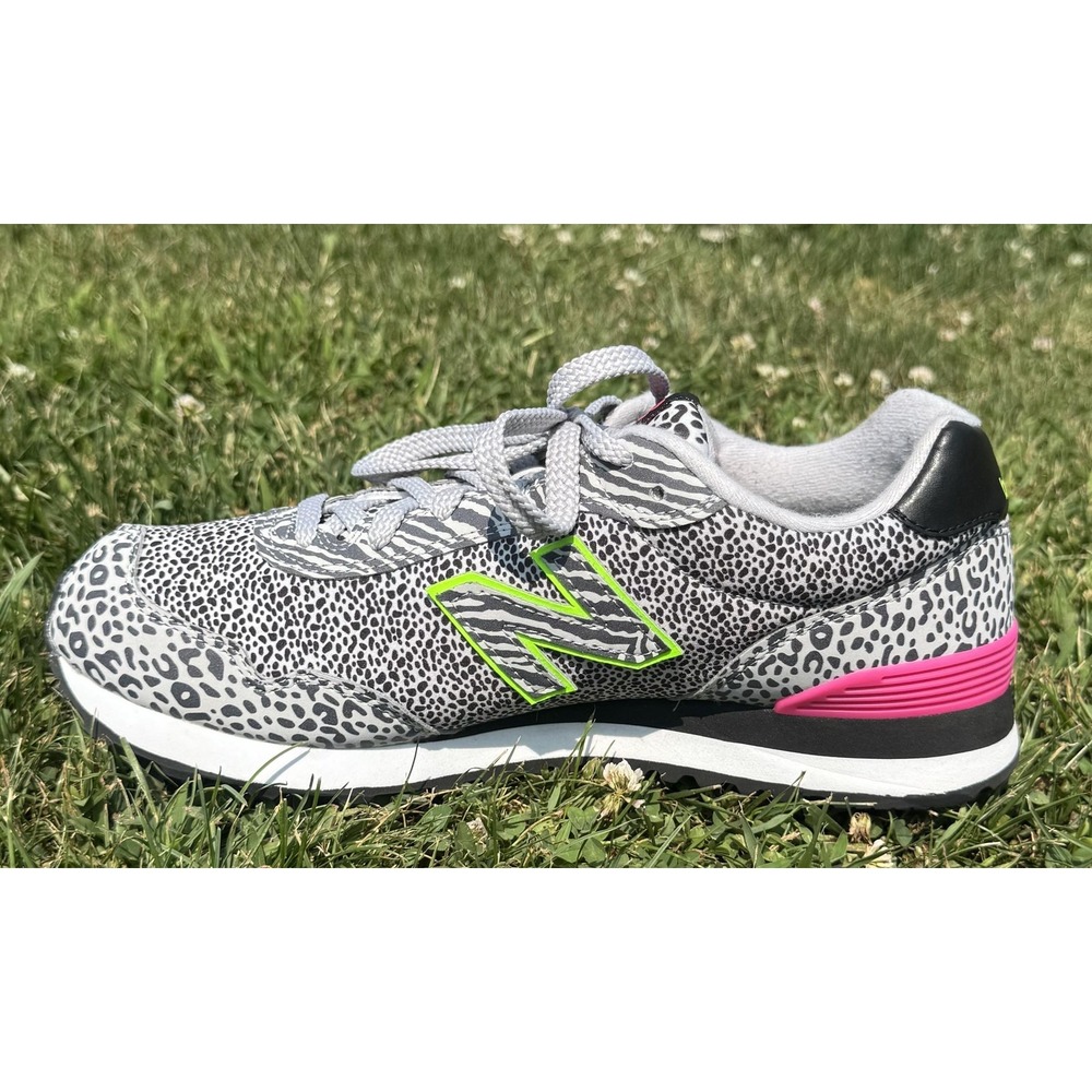 New Balance 515 Womens Gray Leopard Animal Print Sneakers WL515AN3 Size 10 - Picture 8 of 14